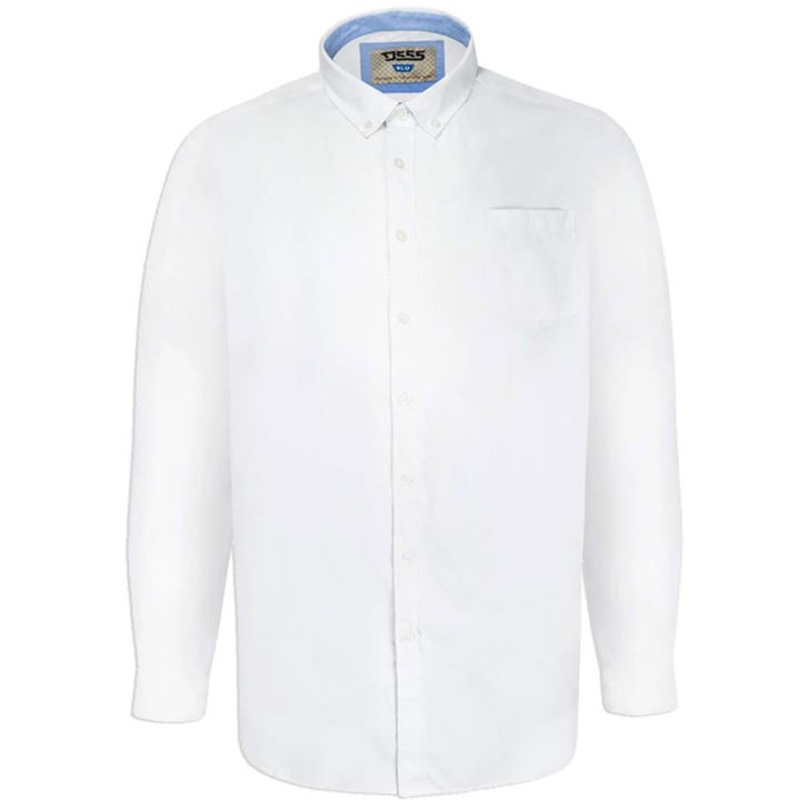 Chemise Unie Oxford col boutonné