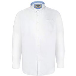 Chemise Unie Oxford col boutonné