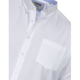 Chemise Unie Oxford col boutonné