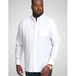 Chemise Unie Oxford col boutonné