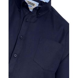 Chemise Unie Oxford col boutonné