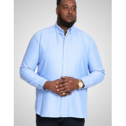 Chemise Unie Oxford col boutonné