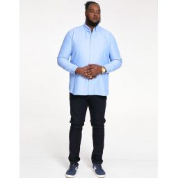 Chemise Unie Oxford col boutonné