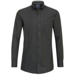 Chemise unie col boutonné