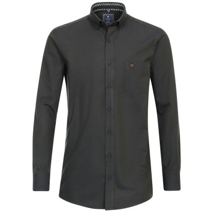 Chemise Unie Col Boutonné Grande Taille pour Homme Fort | REDMOND - 100% Coton Twill