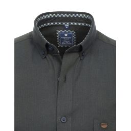 Chemise unie col boutonné