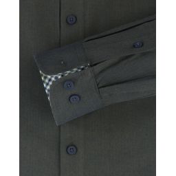 Chemise unie col boutonné