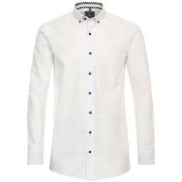 Chemise unie col boutonné