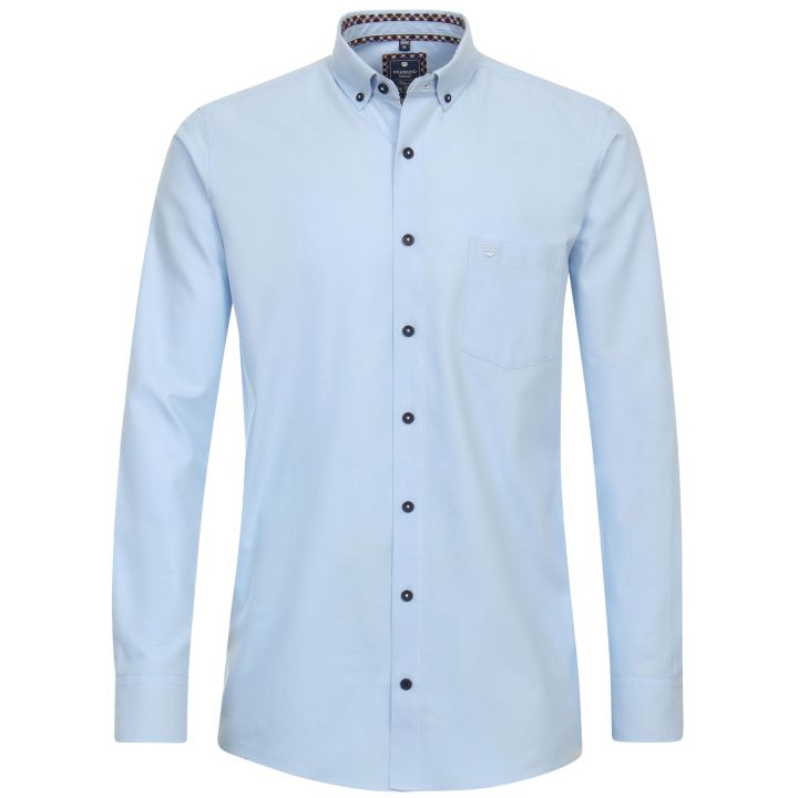 Chemise unie col boutonné