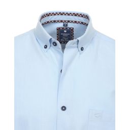 Chemise unie col boutonné