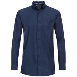 Chemise unie col boutonné