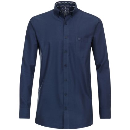 Chemise Unie Col Boutonné Grande Taille pour Homme Fort | REDMOND - 100% Coton Twill