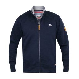 Sweatshirt zippé uni col montant