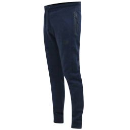 Pantalon de jogging uni à poches zippées et bas resséré