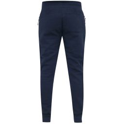 Pantalon de jogging uni à poches zippées et bas resséré