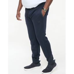 Pantalon de jogging uni à poches zippées et bas resséré