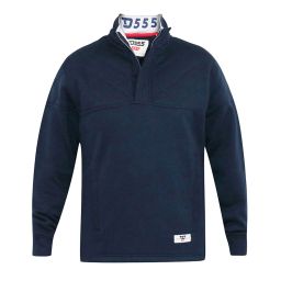 Sweatshirt col camionneur épaules matelassées