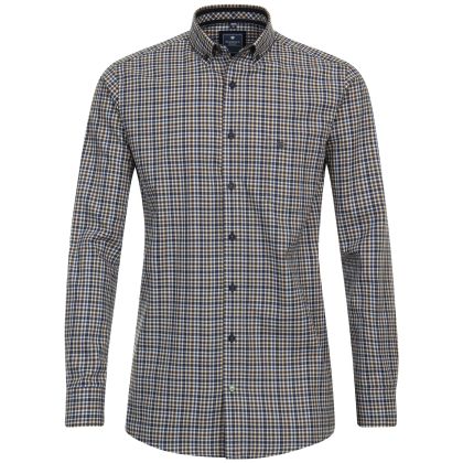 Chemise à petits carreaux en coton bio grande taille homme - Disponible du 3XL au 6XL