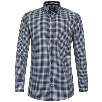 Chemise à petits carreaux en coton bio grande taille homme - Disponible du 3XL au 6XL