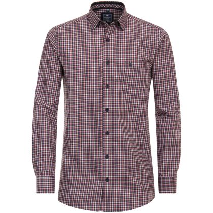 Chemise Col Italien à Carreaux Grande Taille Homme Fort – REDMOND | Coton Bio, Disponible du 3XL au 6XL