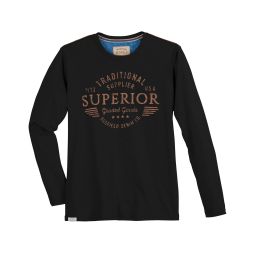 T-shirt manches longues imprimé "superior"