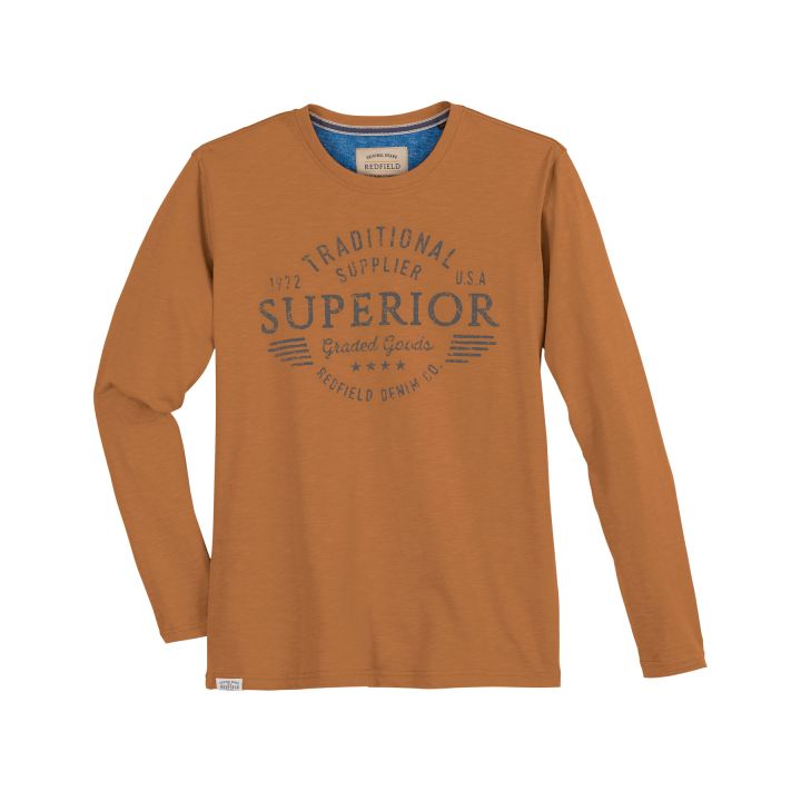 T-shirt manches longues imprimé "superior"