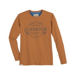 T-shirt manches longues imprimé "superior"