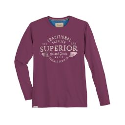 T-shirt manches longues imprimé "superior"