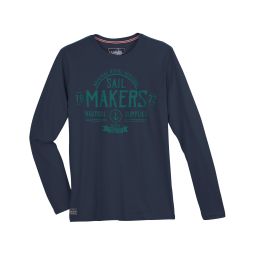 T-shirt manches longues imprimé "sail makers"