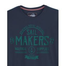 T-shirt manches longues imprimé "sail makers"