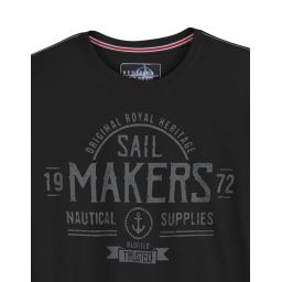 T-shirt manches longues imprimé "sail makers"