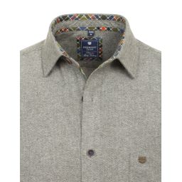 Chemise unie en flanelle